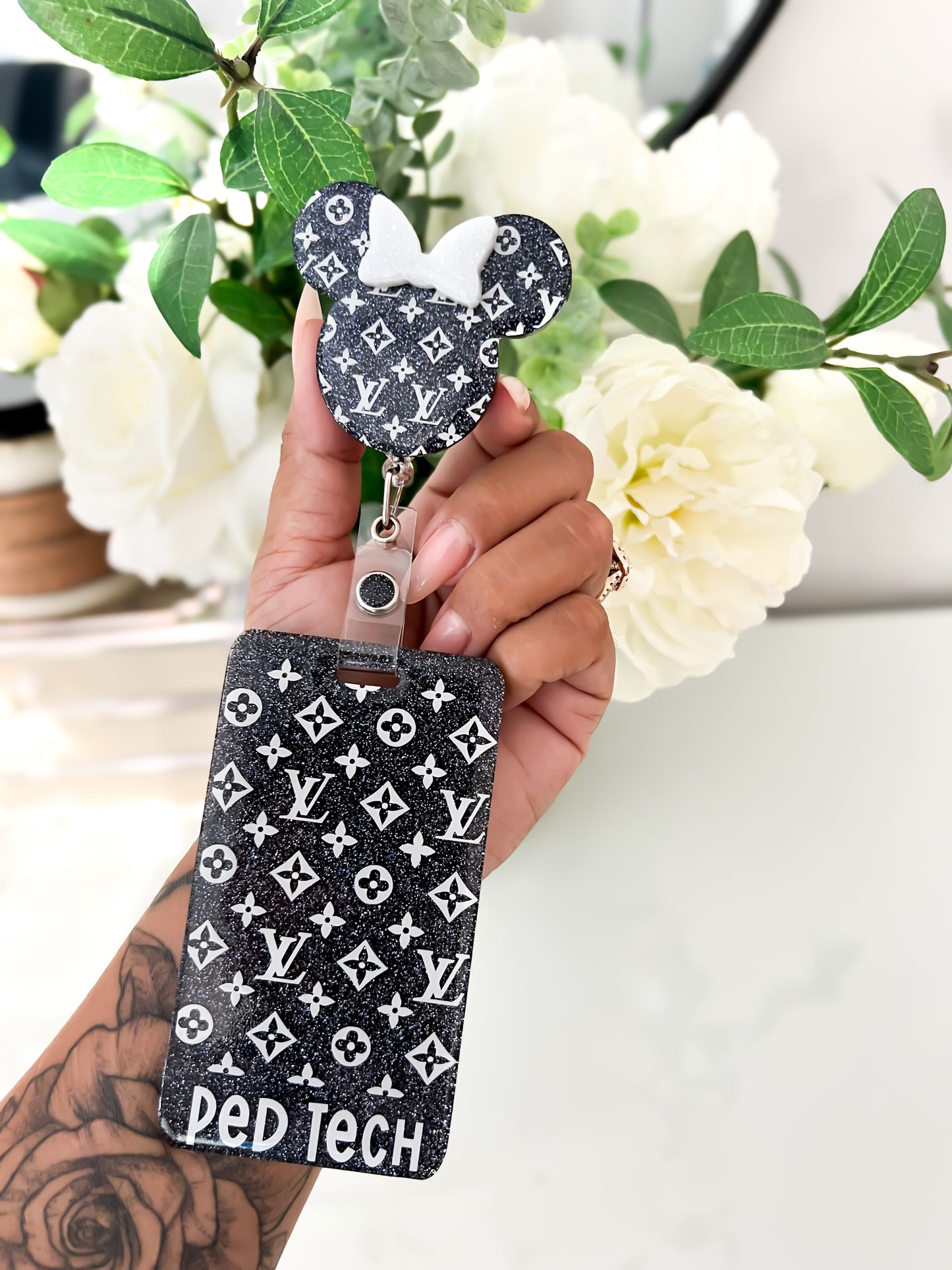 LV Ear Black and White