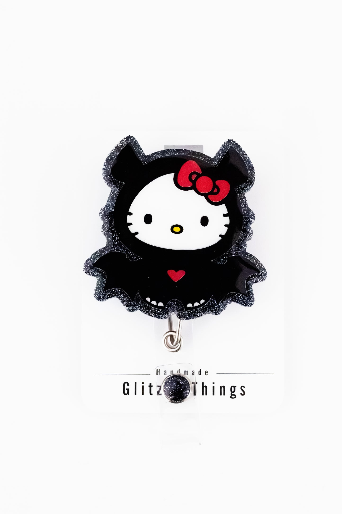 Bat Kitty Badge Reel