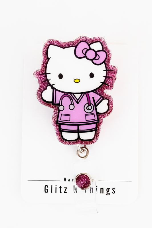 Nurse Kitty Badge Reel