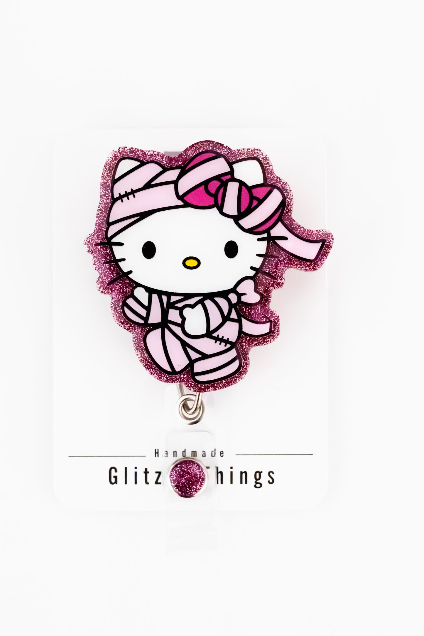 Mummy Kitty Badge Reel