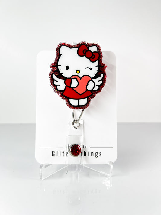 Kitty Wink Badge Reel