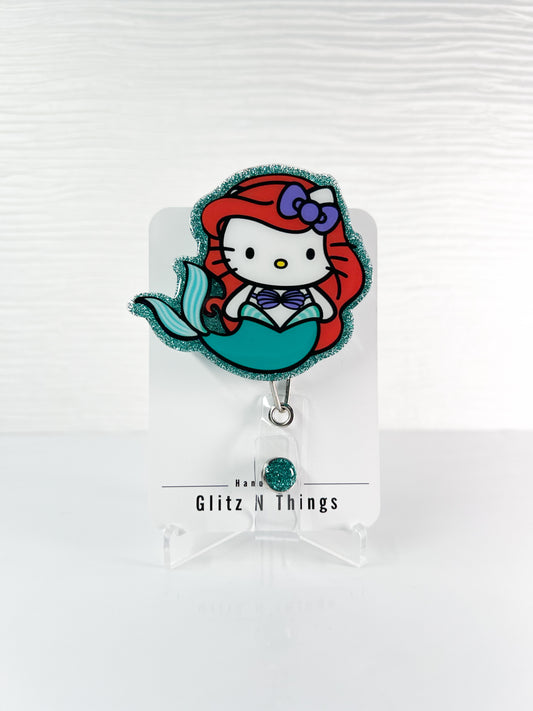 Mermaid Kitty Badge Reel