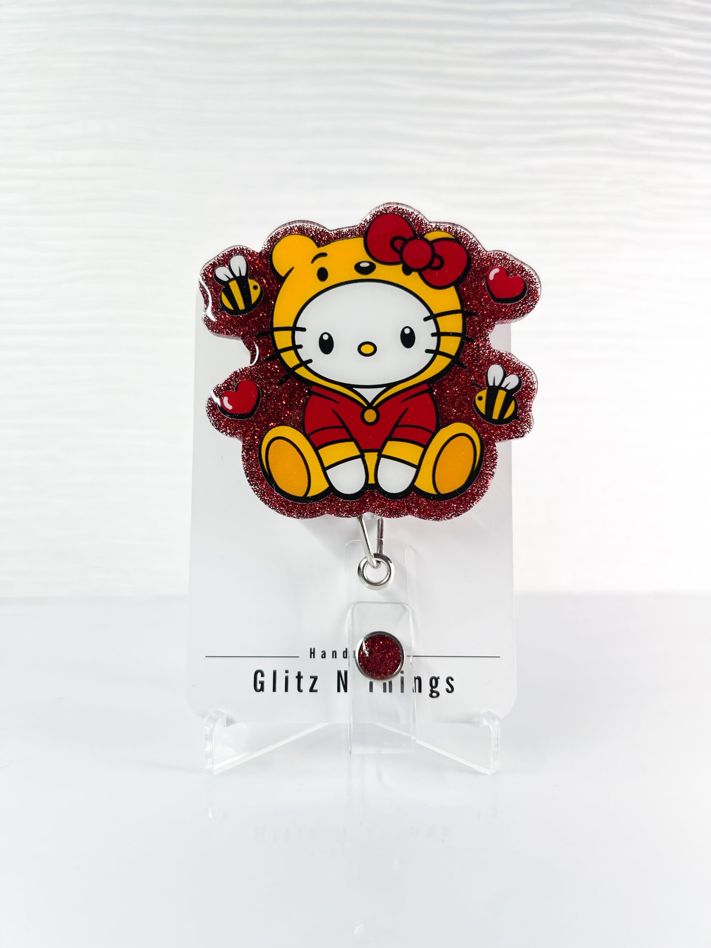 Kitty Pooh Badge Reel