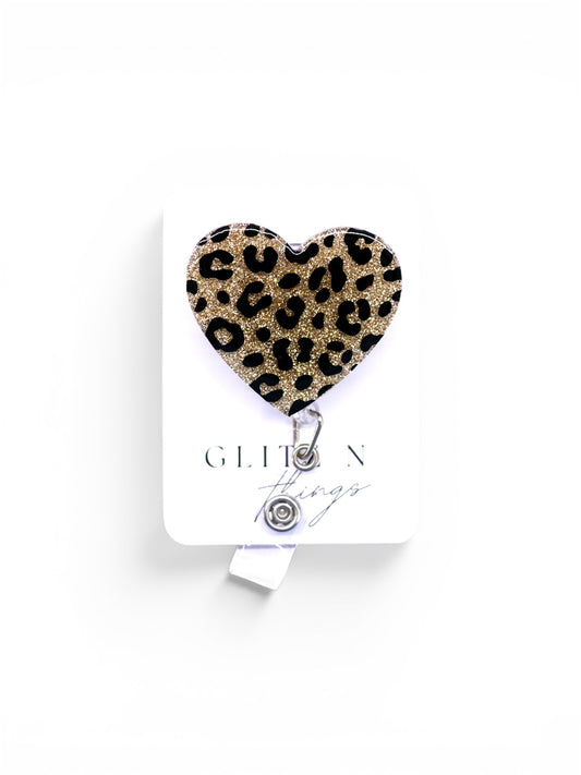 Cheetah Heart Badge Reel