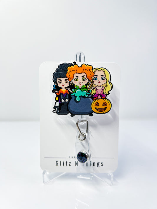 Sanderson Sister badge reel