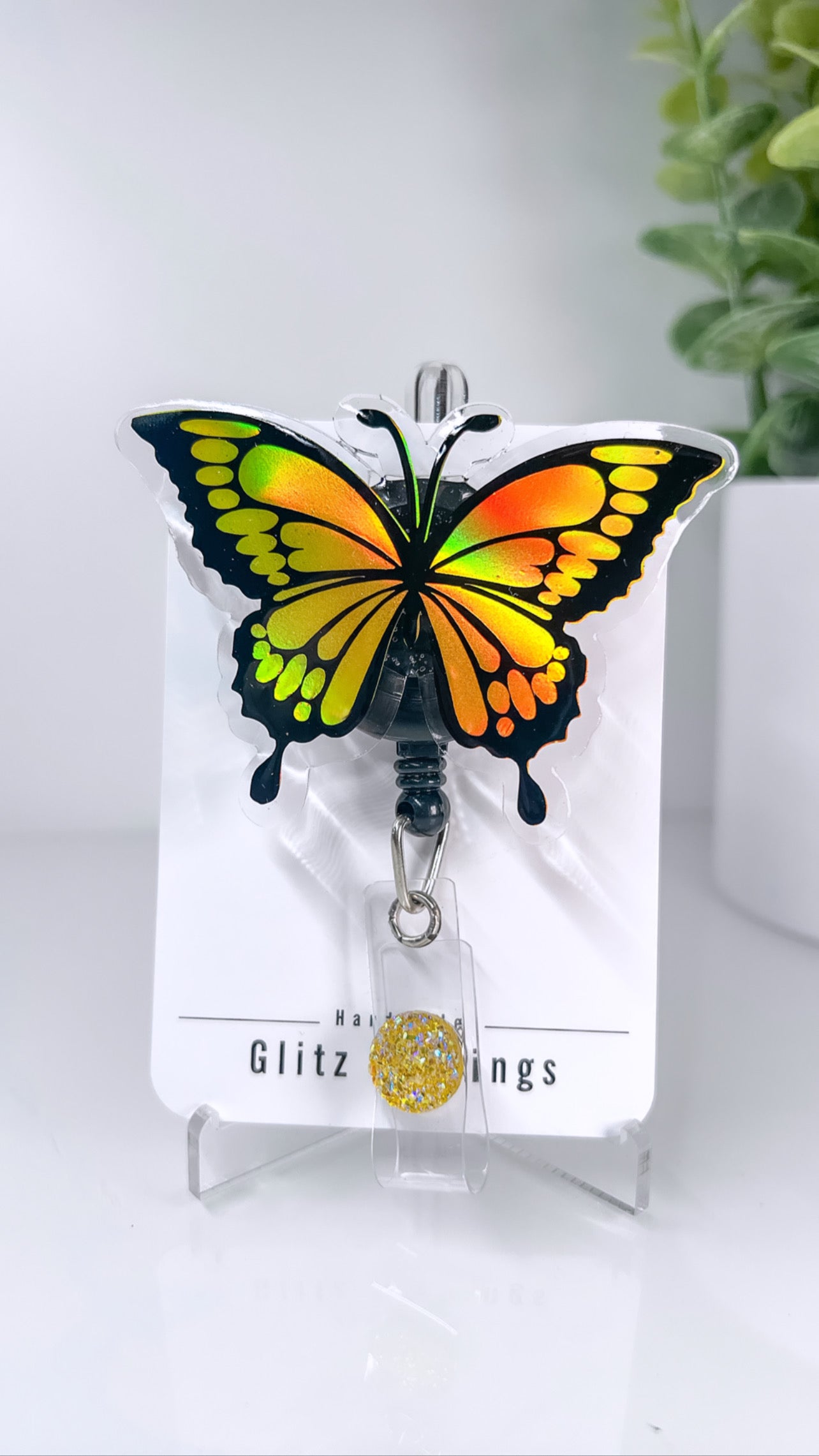 Butterfly badge